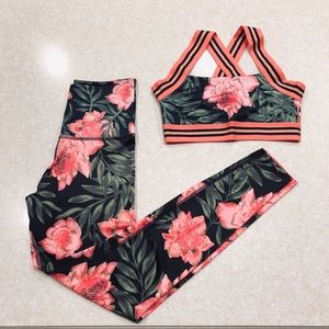 Beyond Yoga Floral Sports Bra